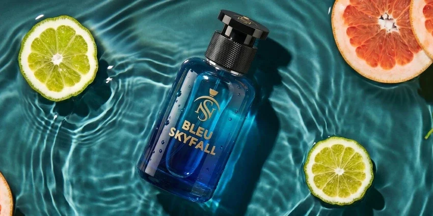 Luxury Perfume Bottle on Wood